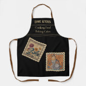 Tablier de style Grèce antique, Fleur et Chat vint (Recto)