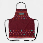 Tablier de style pull moche Noël Merry & Bright (Recto)