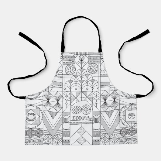 Tablier de symétrie Art déco (Recto)