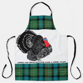 Tablier de Thanksgiving tartan dinde (Recto)