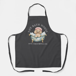 Tablier de toilettage pour chien Caniche Charbon