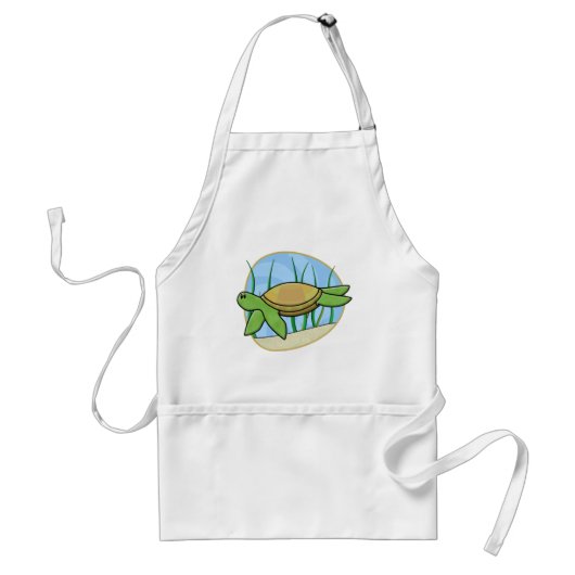 Tablier de tortue de mer de Kawaii (Devant)