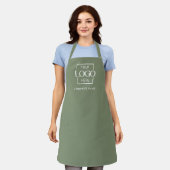 Tablier de travail de restaurant avec logo d'entre (Porté)