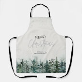 Tablier de vacances forêt de pins (Recto)