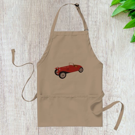 Tablier de voiture rouge classique