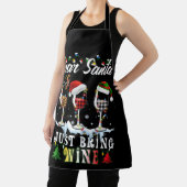 Tablier Dear Santa Just Bring Wine Christmas Pajama Costum (Insitu)