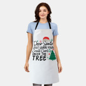 Tablier Dear Santa Just Leave Your Credit Card | Funny (Porté)