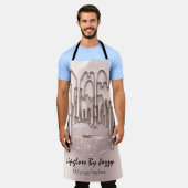 Tablier Déchets de maquillage pour artiste Rose classique (Porté)