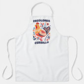 Tablier DeColores Cursillo Folk Art Rooster Christian (Recto)