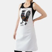 Tablier DeColores Cursillo Rooster Black Silhouette  (Insitu)