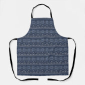 Tablier Décor blanc et bleu scandinave (Recto)