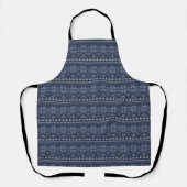 Tablier Décor blanc et bleu scandinave (Recto)