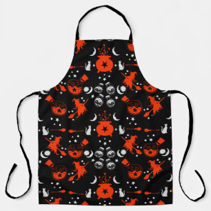 Tablier Décor cadeau de nuit sorcière