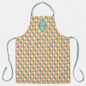 Tablier Décor de cuisine à monogramme Harlequin vintage (Recto)