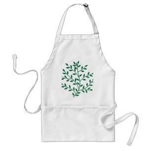 Tablier Décor de feuilles vertes feuilles