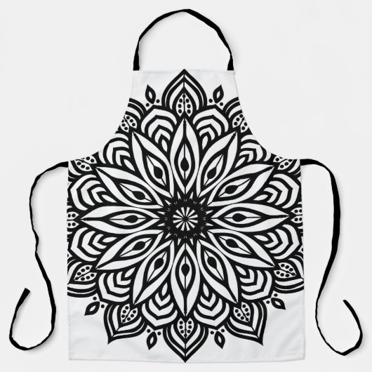 Tablier Décor de la Rosette mandala (Recto)