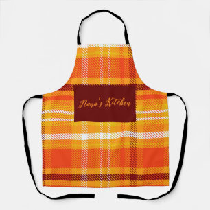 Tablier Décor de maison Tartan Plaid d'Automne Saison Auto