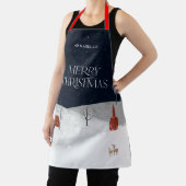 Tablier Décor traditionnel rustique d'hiver cadeau de Noël (Insitu)