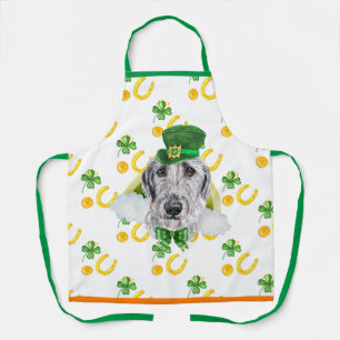 Tablier Décoration de vacances Irish Wolfhound Saint-Patri