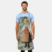 Tablier Décorer l'arbre de Noël - Carl Larsson (Porté)