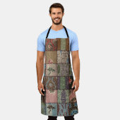 Tablier Découpe à patchwork, texture 3D. (Porté)