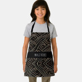 Tablier Découpe Stylisée Bois Monochrom Motif moderne (Insitu)