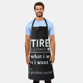 Tablier définition à la retraite, drôle de retraite, à la  (Porté)