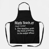 Tablier Définition de Math Teacher (Recto)