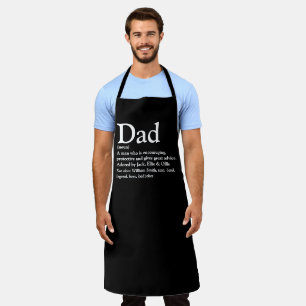 Tablier Définition de nom personnalisée pour papa