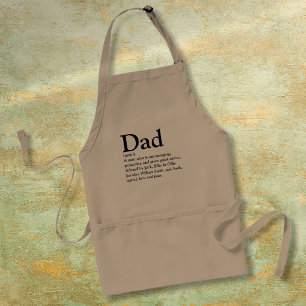 Tablier Définition de nom personnalisée pour papa