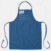 Tablier Définition de papa drôle et sincère (Recto)