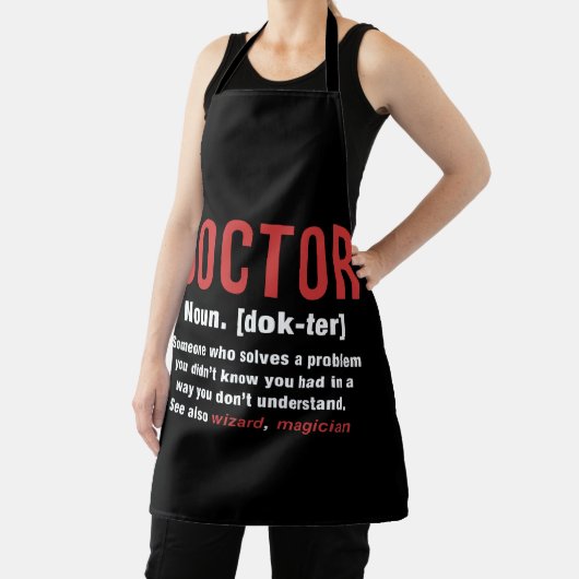 Tablier Définition du médecin (Insitu)