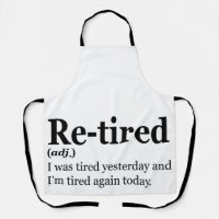 Définition Retraitée Funny Retirement Exausse Pun