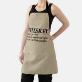 Tablier Définition Whiskey drôle alcool dire des cadeaux (Insitu)