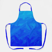Tablier Dégradé Bleu Abstrait (Recto)
