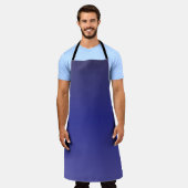 Tablier Dégradé Bleu Indigo (Porté)
