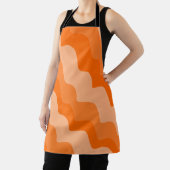 Tablier Dégradé ondulé orange des vagues océaniques (Insitu)