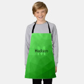 Tablier Dégradé vert clair géométrie motif maille Monogram (Porté)