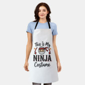 Tablier Déguisement de ninja drôle Design vectoriel Hallow (Porté)