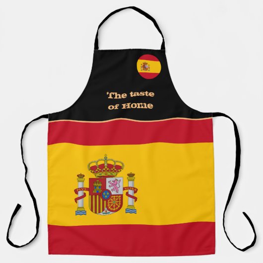 Tablier Dégustation de la maison, Drapeau espagnol, Espagn (Recto)