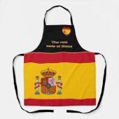 Tablier Dégustation de la maison, Drapeau espagnol, Espagn (Recto)