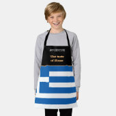 Tablier Dégustation de la maison & Drapeau grec, Cuisine G (Porté)