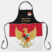 Tablier Dégustation de la maison & Drapeau indonésien Indo (Recto)