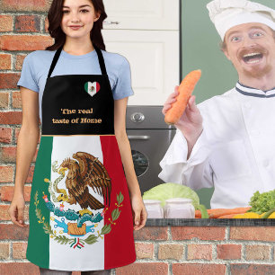 Tablier Dégustation de la maison & Drapeau mexicain, Mexiq