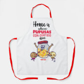 Tablier Delantal El Salvador y Pupusas (Recto)
