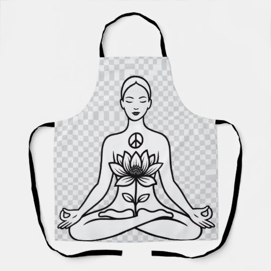 Tablier Delantal Paz Interior, Yoga y Meditación  (Recto)