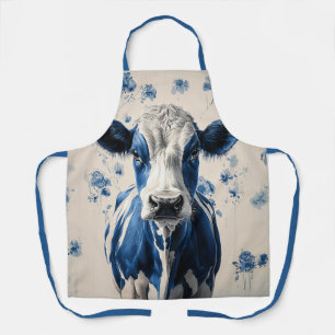 Tablier Delft Blue Cow - Un hommage artistique intemporel