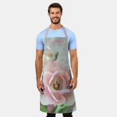 Tablier Délicate Tulipe rose Pastel (Porté)