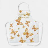 Tablier Délice de Papillon Doré (Recto)