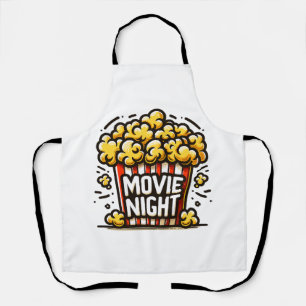 Tablier Délice de soirée cinéma Popcorn ludique